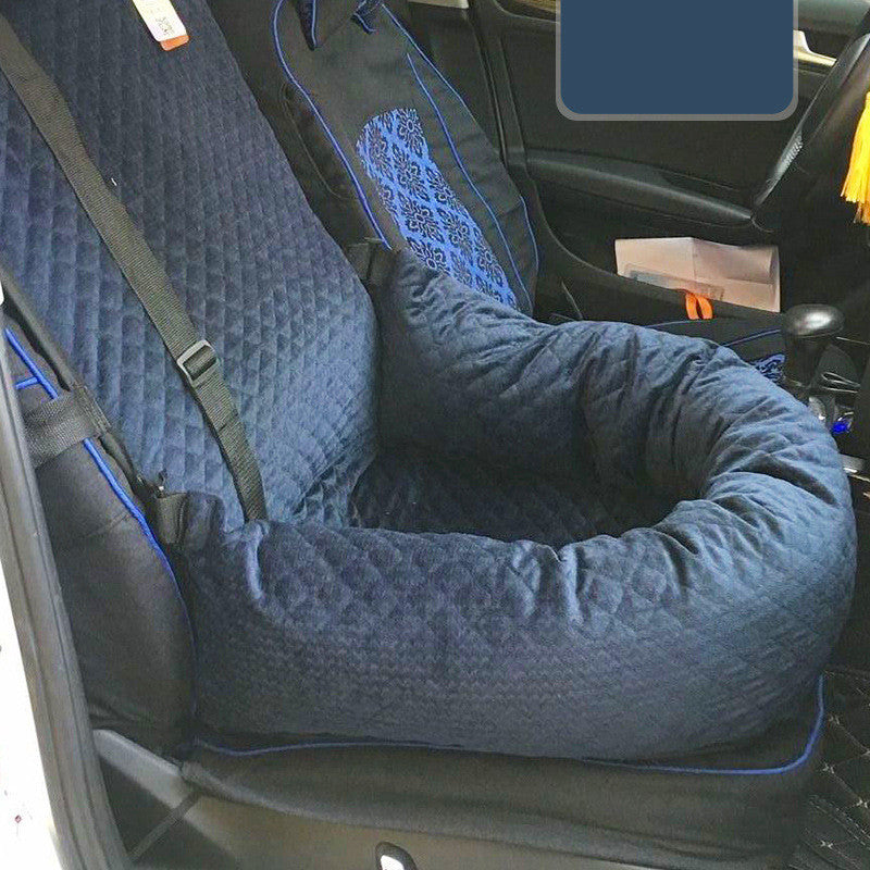 Car Seat Cover with Built-In Pet Bed