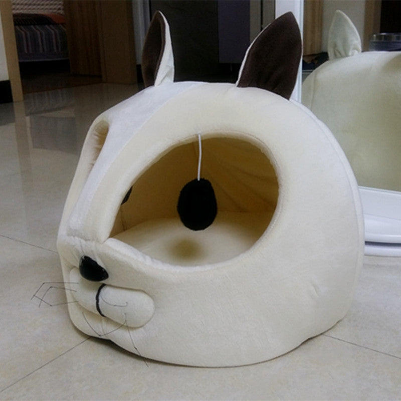 Kitty Face Cat Bed