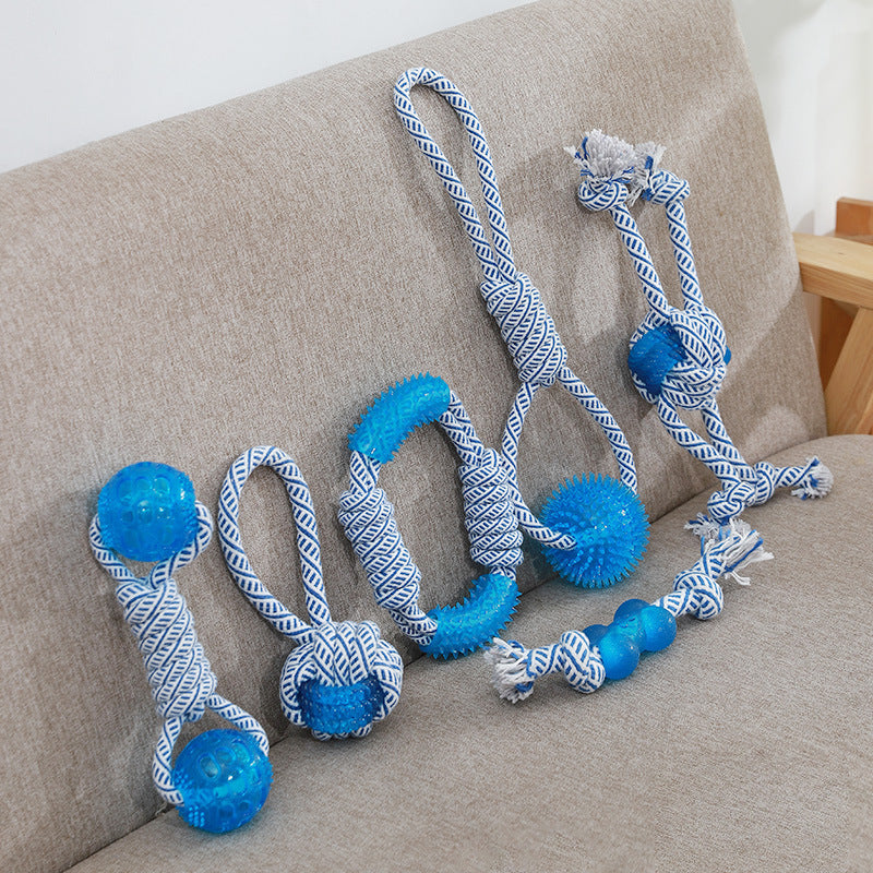 Bite-Resistant Rope & Gel Chew Toy