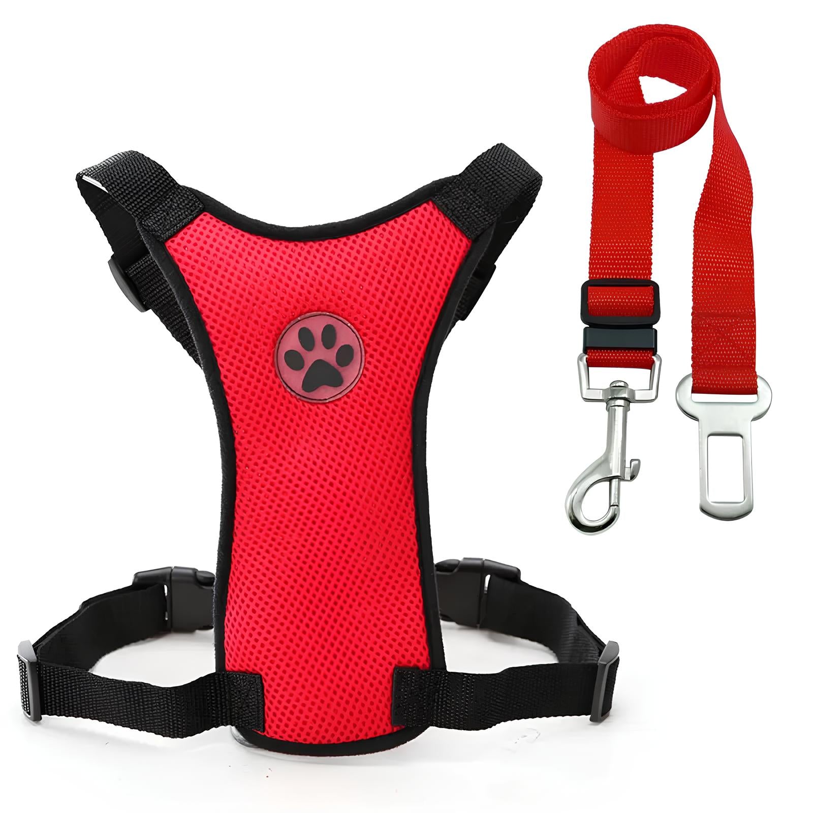 Breathable Mesh Car Harness Kit for Dogs