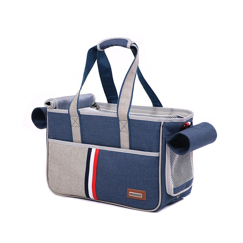 Striped Pet Carrier
