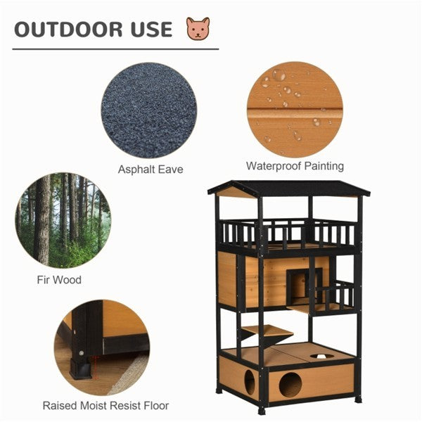 Deluxe Outdoor Cat Tower