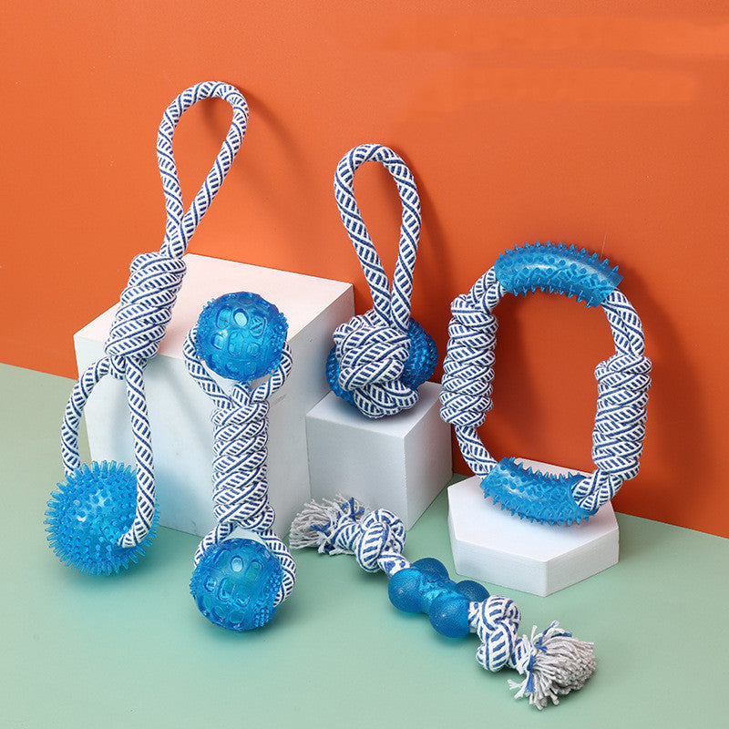 Bite-Resistant Rope & Gel Chew Toy