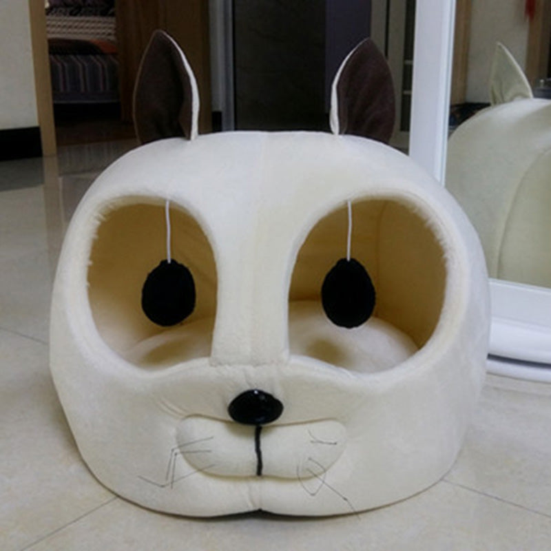 Kitty Face Cat Bed-FurrGo