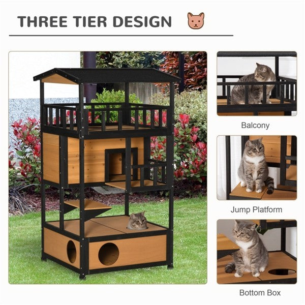 Deluxe Outdoor Cat Tower