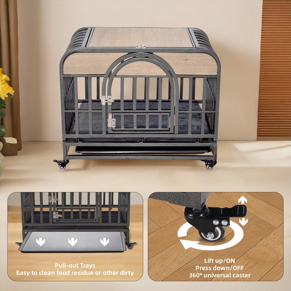 Heavy Duty Furniture-Style Dog Crate