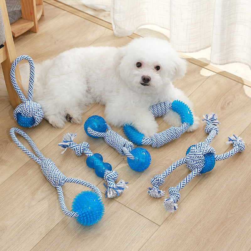 Bite-Resistant Rope & Gel Chew Toy