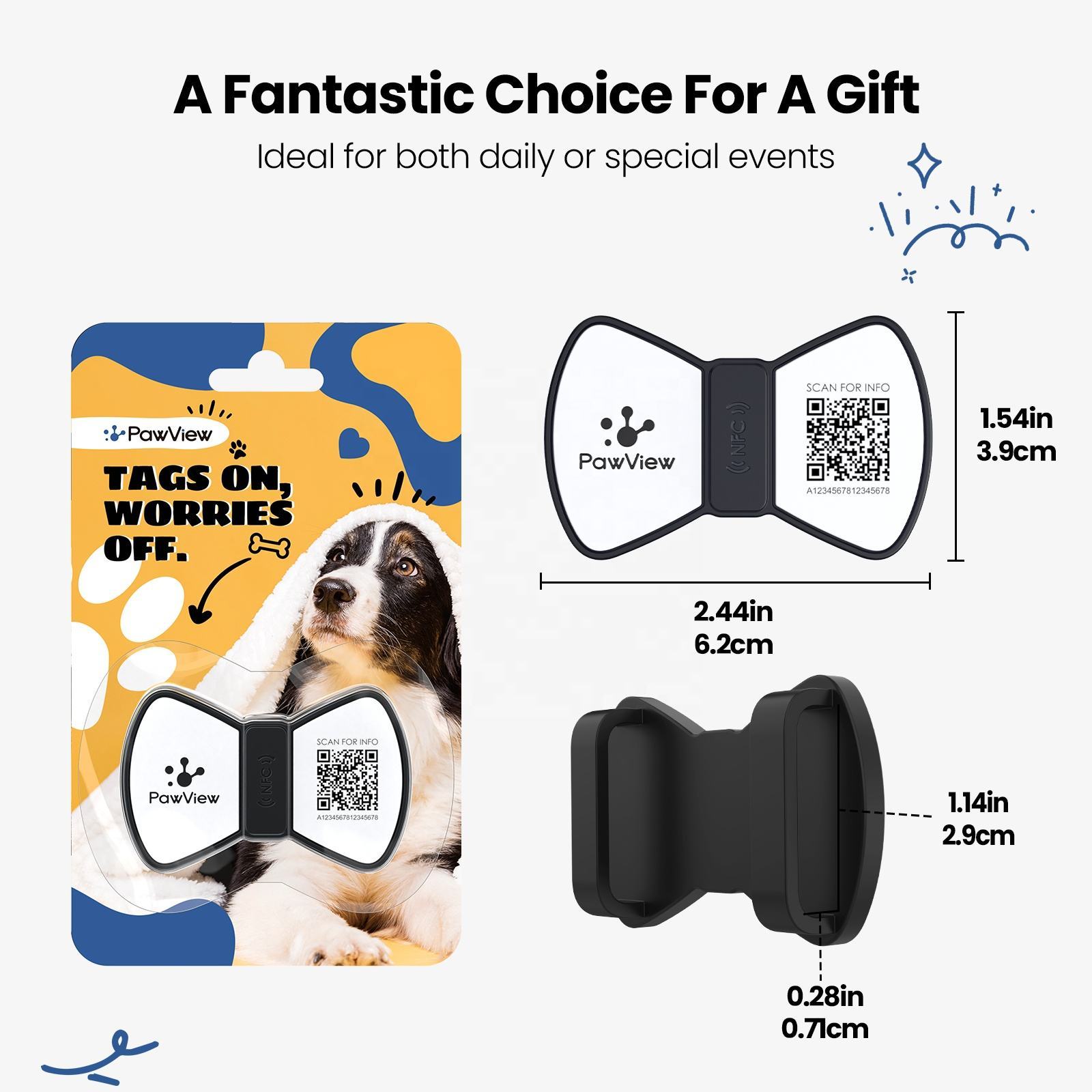 PawView™ QR Code & NFC Pet Tag