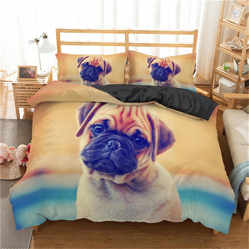 3D Pug Bed Set