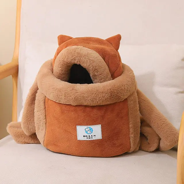 Soft Plush Cat Carrier Bag