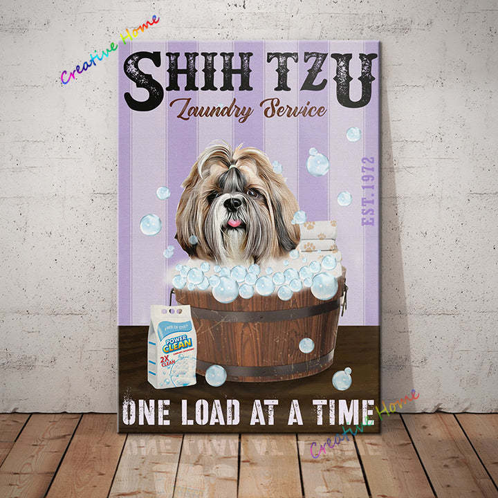 Decorative Metal Dog Posters: Shih-Tzu Series