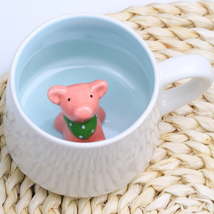 Ceramic 3D Animal Mugs