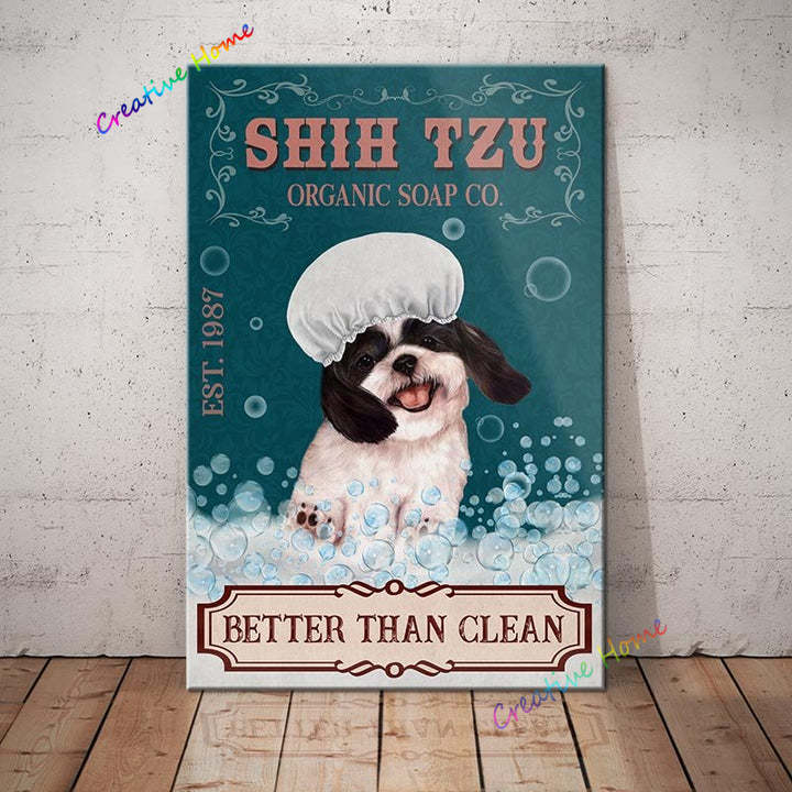 Decorative Metal Dog Posters: Shih-Tzu Series