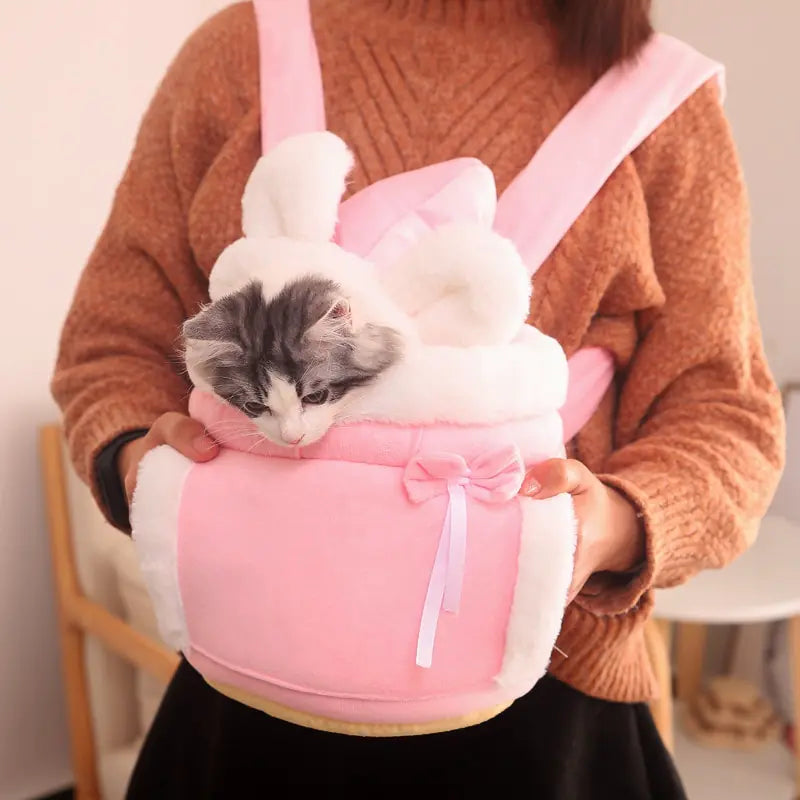 Soft Plush Cat Carrier Bag