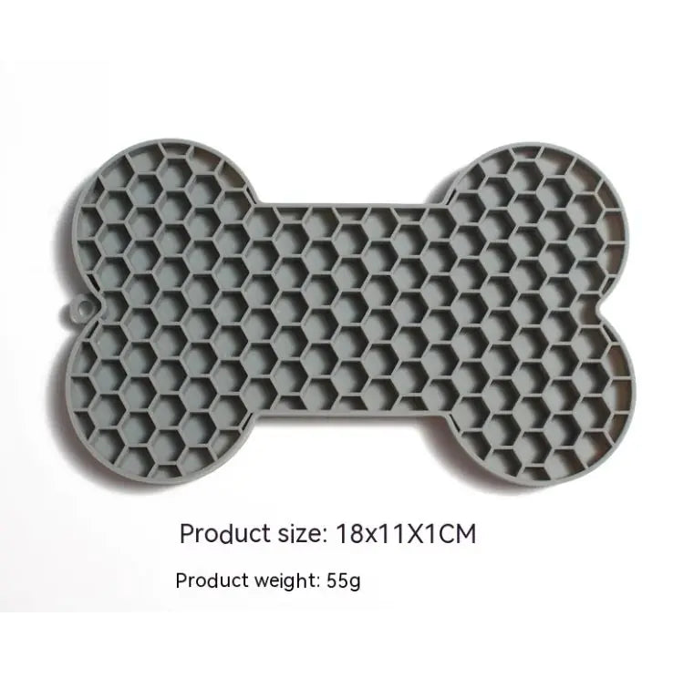 Bone-Shaped Dog Licking Mat