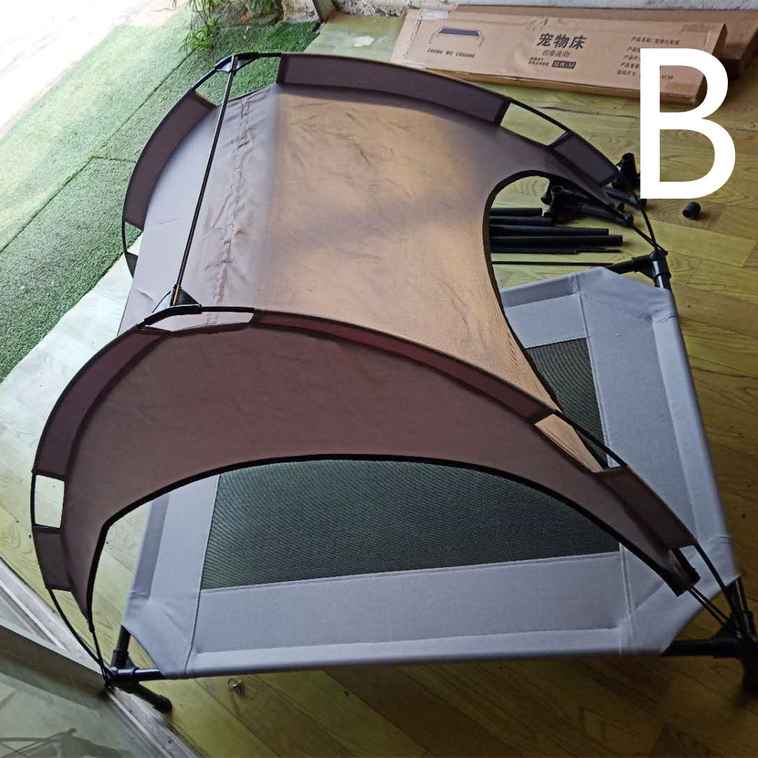 Outdoor Pet Lounger with Sun Shade