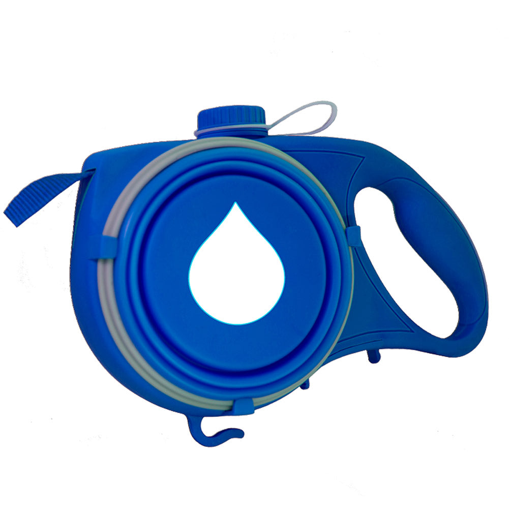 Retractable Dog Leash with Built-In Water Bottle
