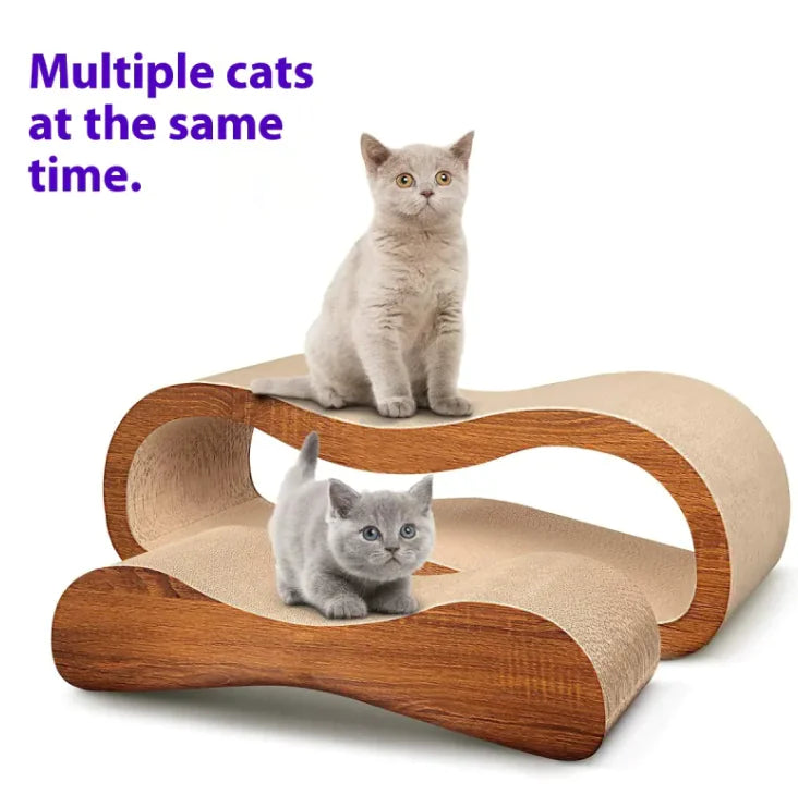 2-in-1 Cat Scratching Post & Recliner