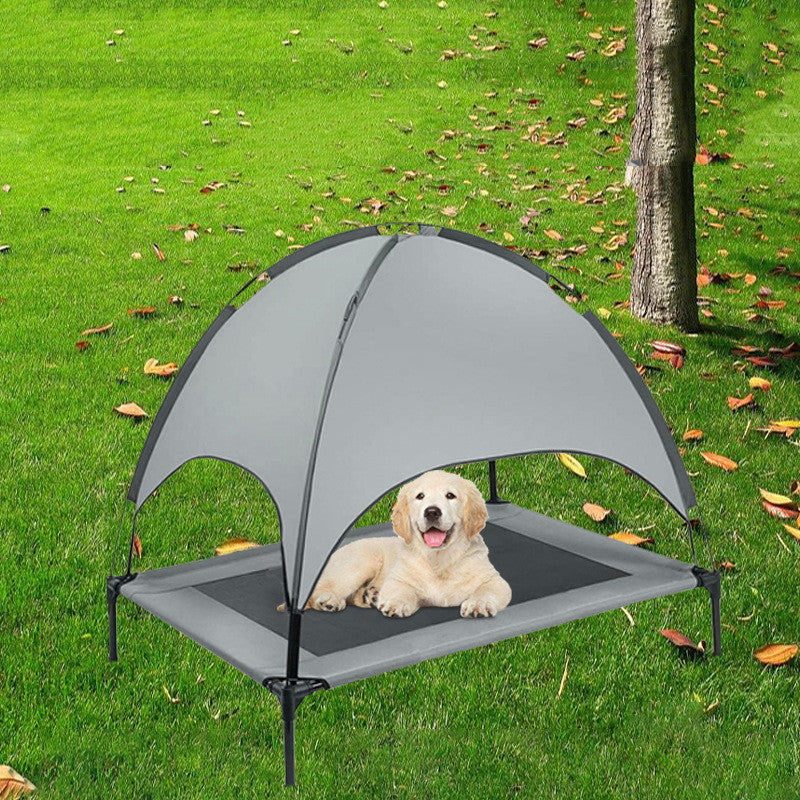 Outdoor Pet Lounger with Sun Shade