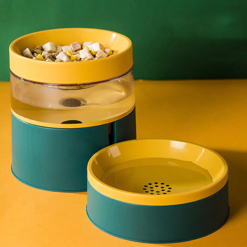 Automatic Pet Water Bowl with Elevated Feeder