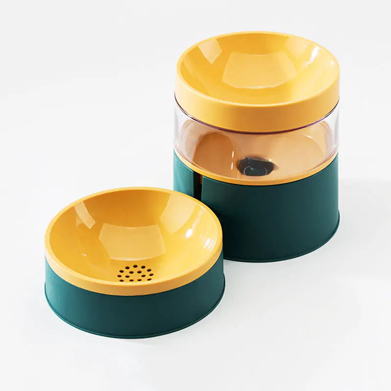 Automatic Pet Water Bowl with Elevated Feeder