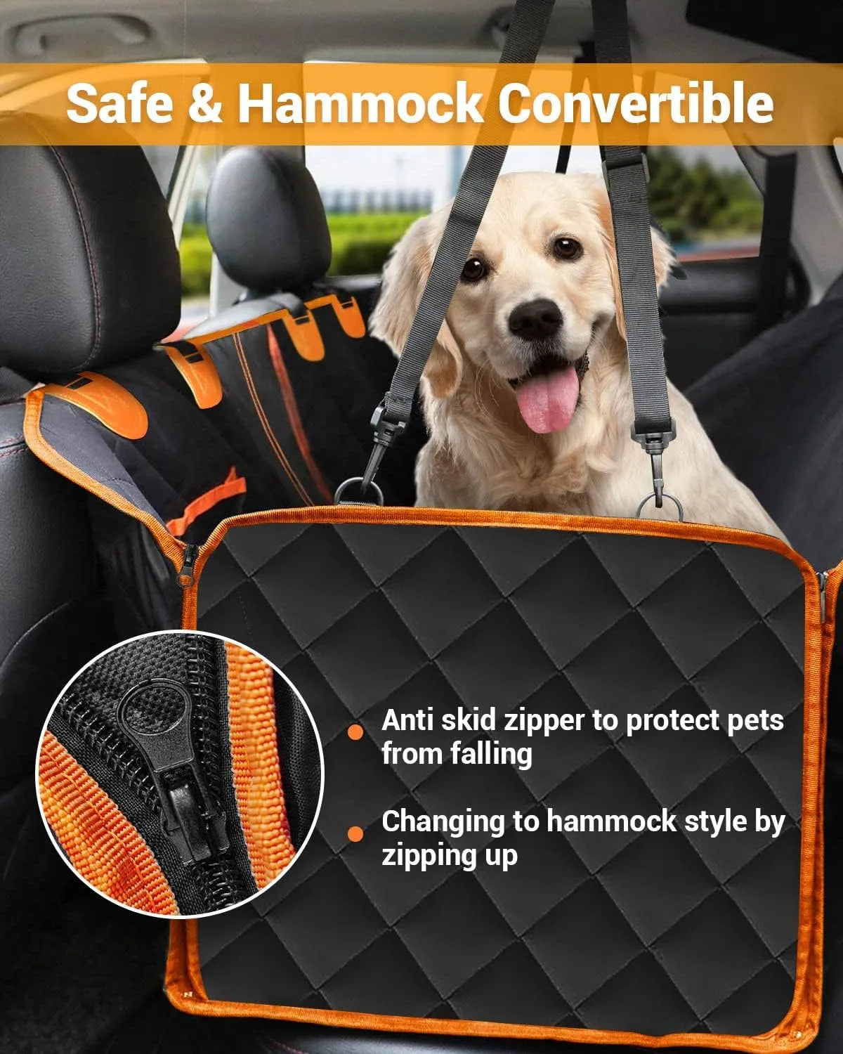 4-in-1 Convertible Car Seat Cover for Pets