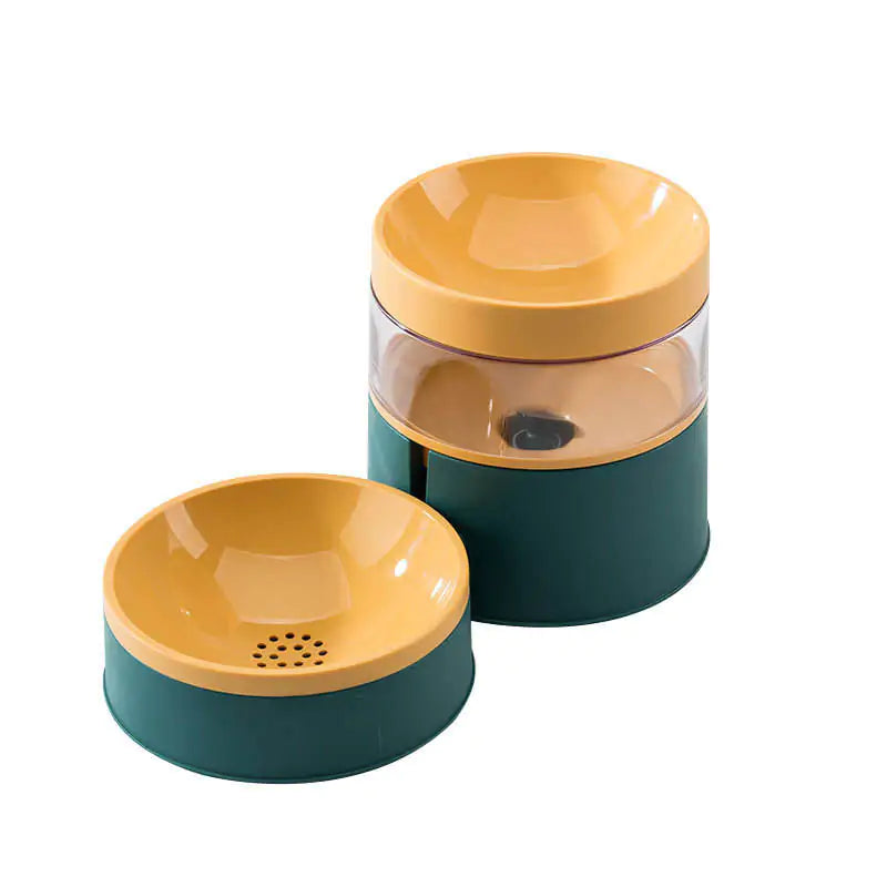 Automatic Pet Water Bowl with Elevated Feeder