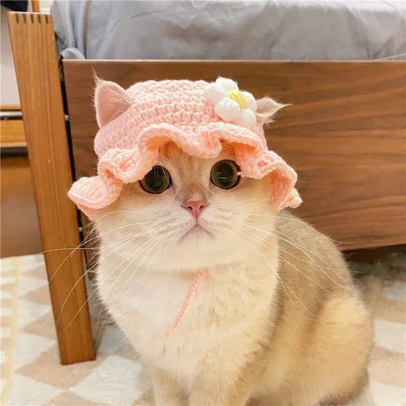 Knitted Kitty Cat Hat