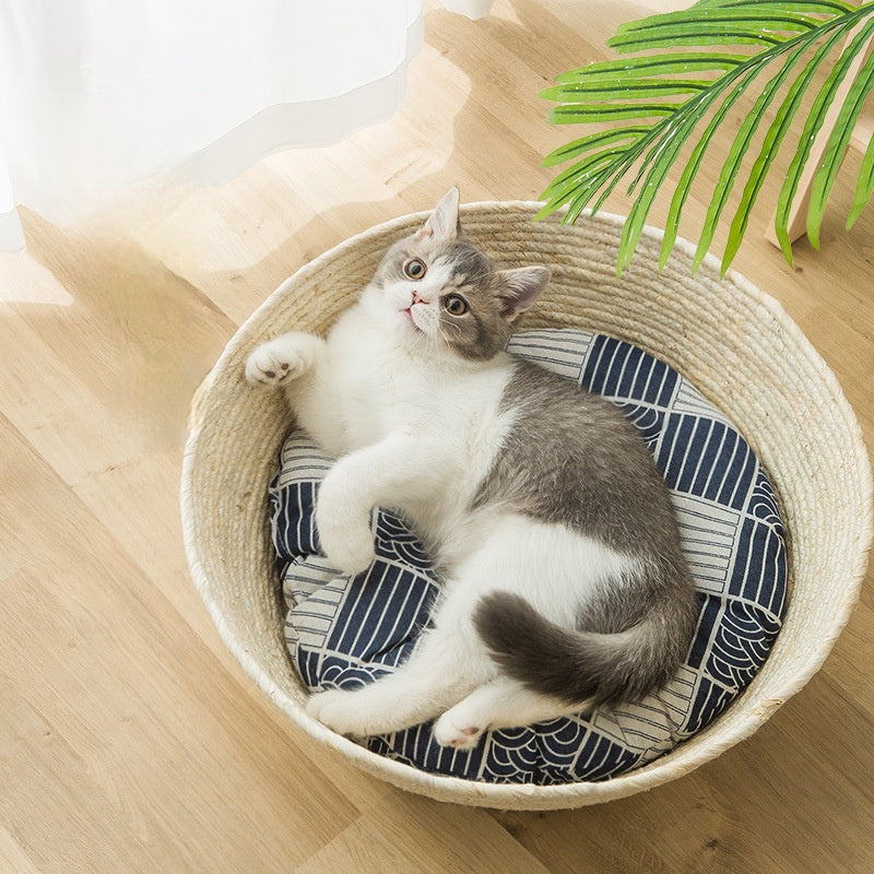 Small Pet Straw Bed