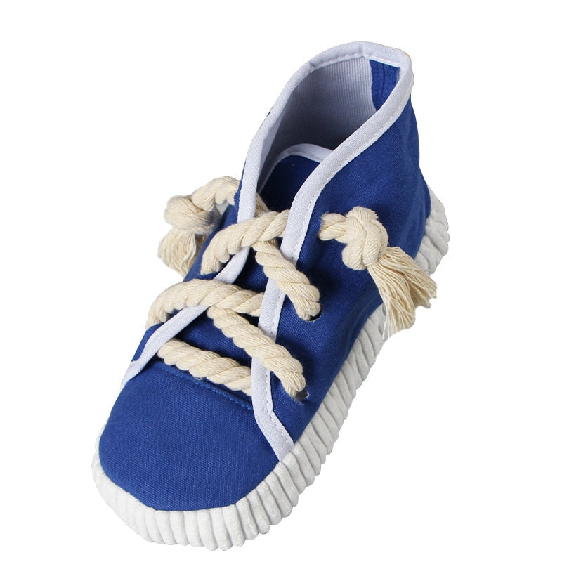 Squeaky Sneaker Dog Chew Toy