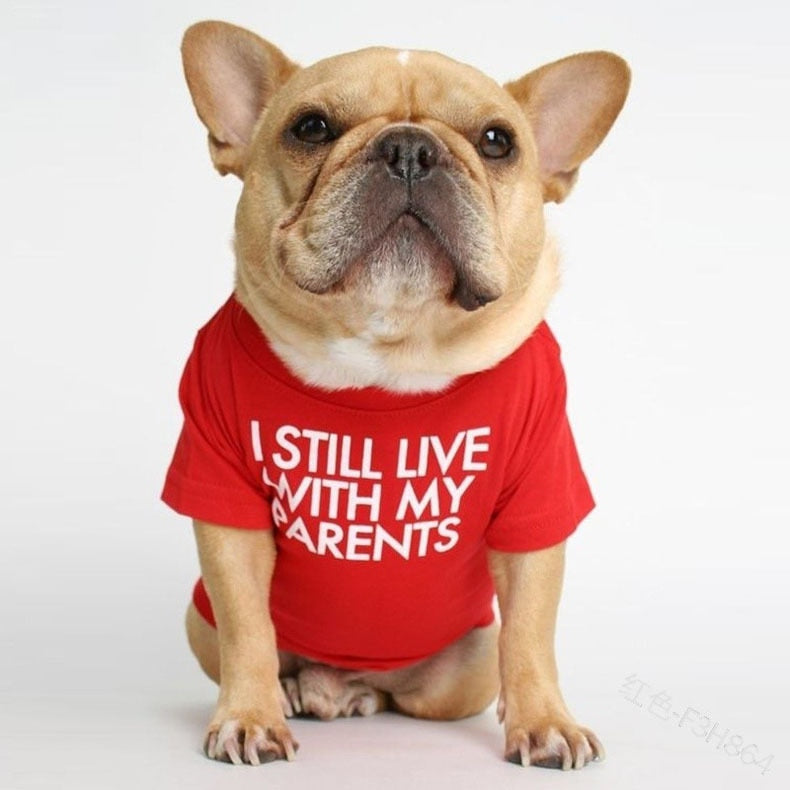 I Still Live With My Parents Dog Shirt-FurrGo