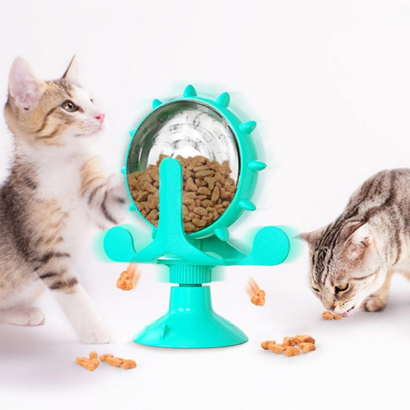 Cat Rotating Toy Feeder