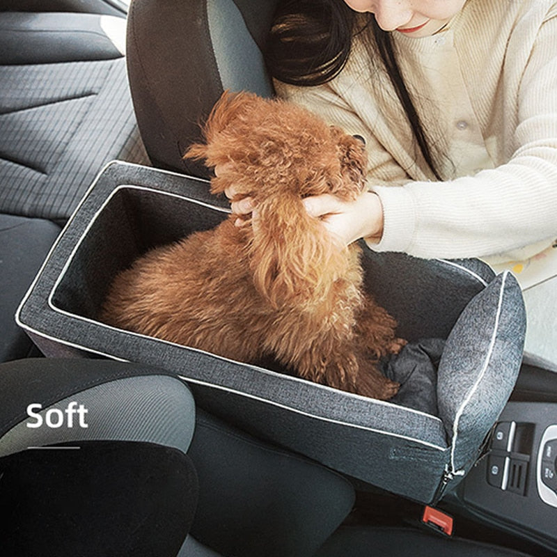 Dog & Cat Center Console Car Bed