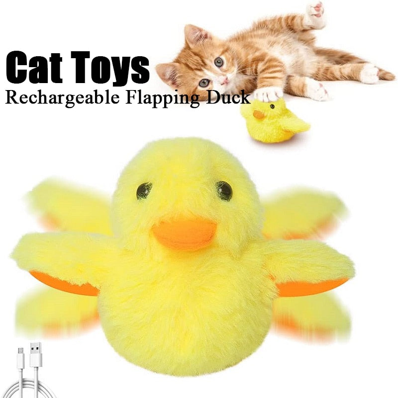 Flapping Quacking Duck Cat Toy