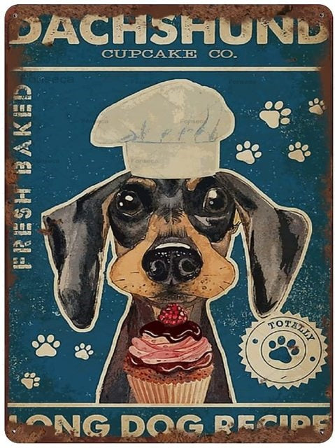Decorative Metal Dog & Cat Posters: Humor Series #1