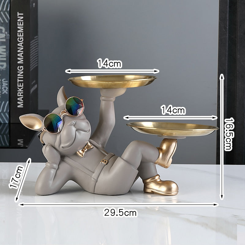 French Bulldog Butler Statue-FurrGo