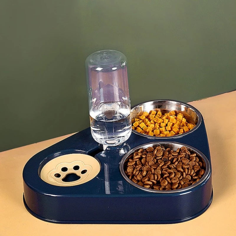 Triple Pet Food & Water Dispenser